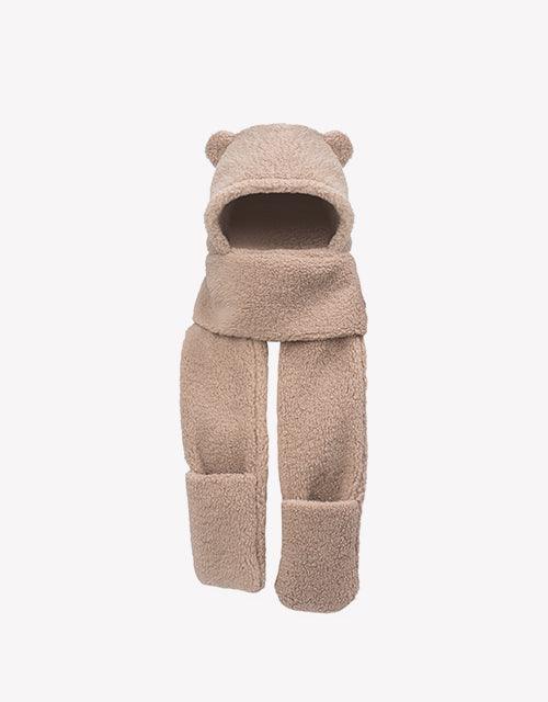 3 In 1 Bear Plush Hat - Huakoa