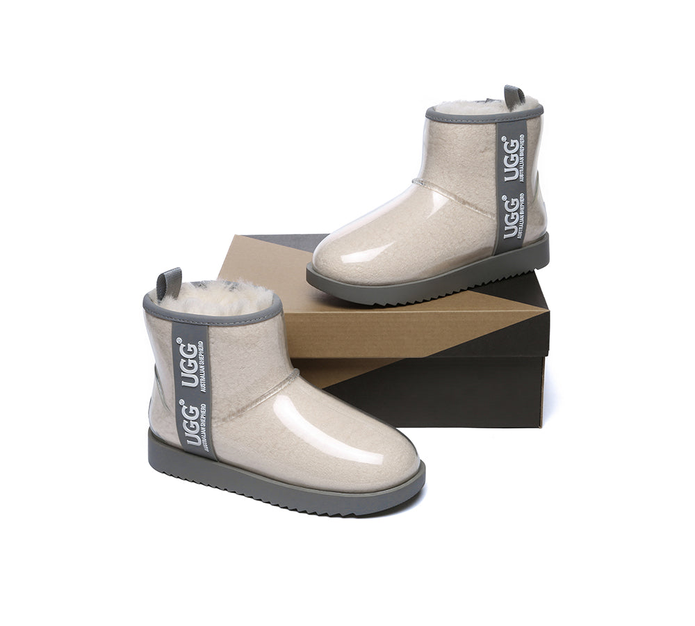 Clear Waterproof and Shearling Classic Boots