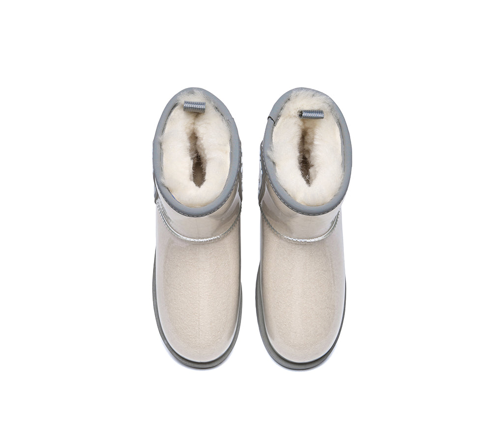 Clear Waterproof and Shearling Classic Boots