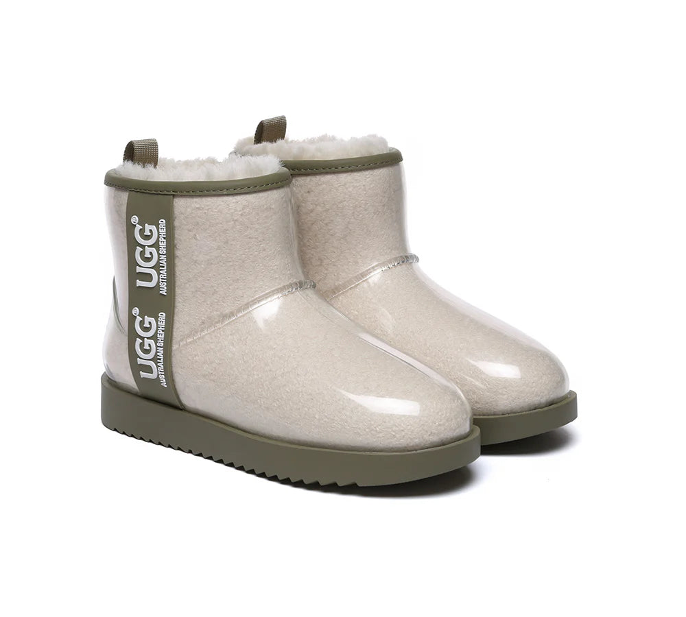 Clear Waterproof and Shearling Classic Boots