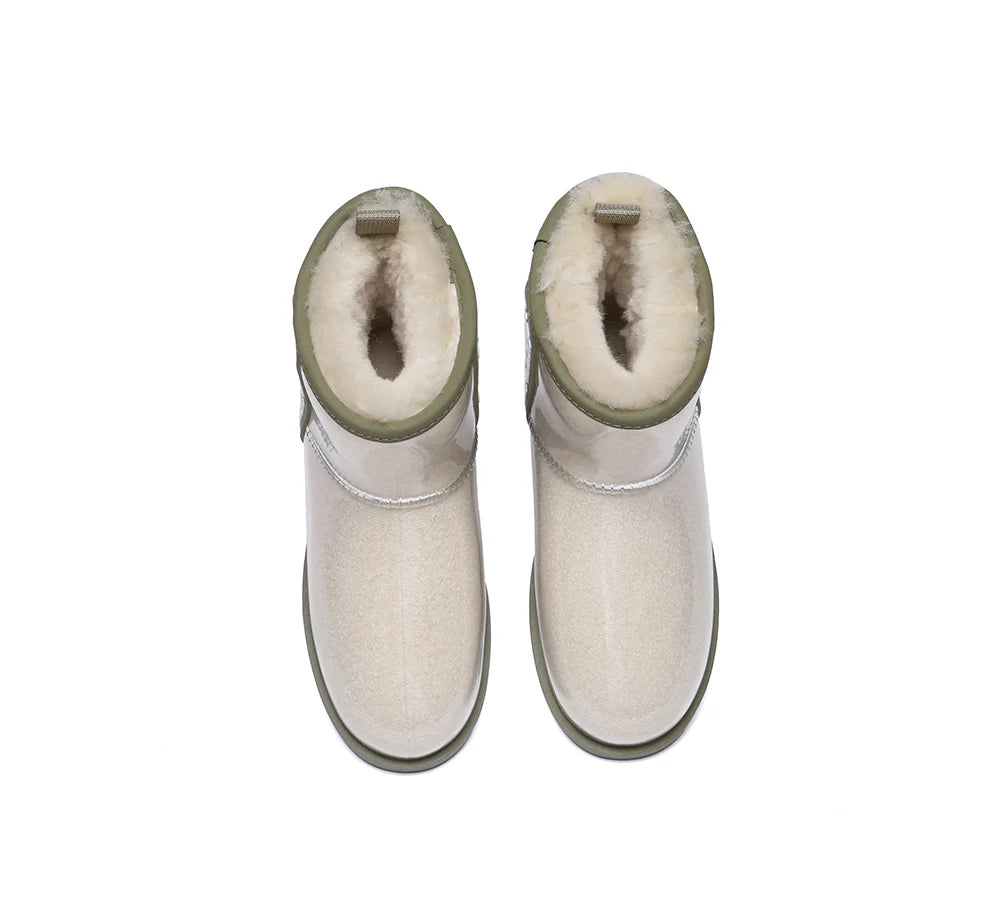 Clear Waterproof and Shearling Classic Boots