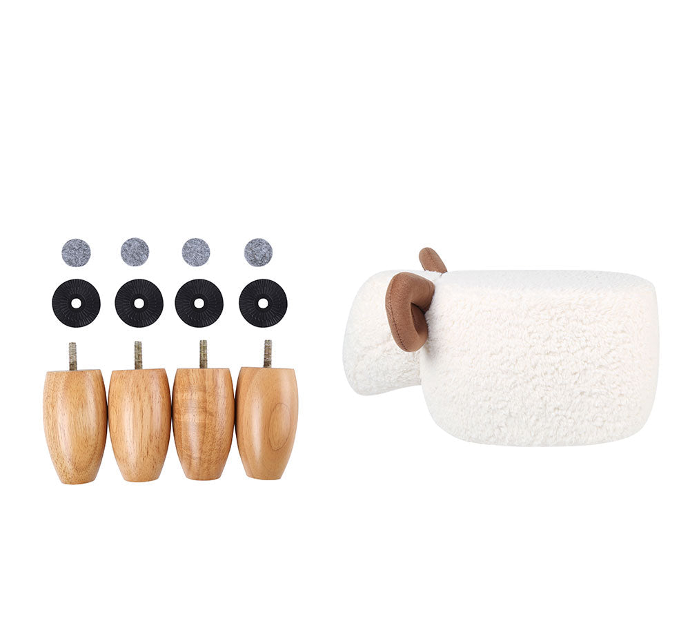 Ottoman Soft Sheep Pouffe