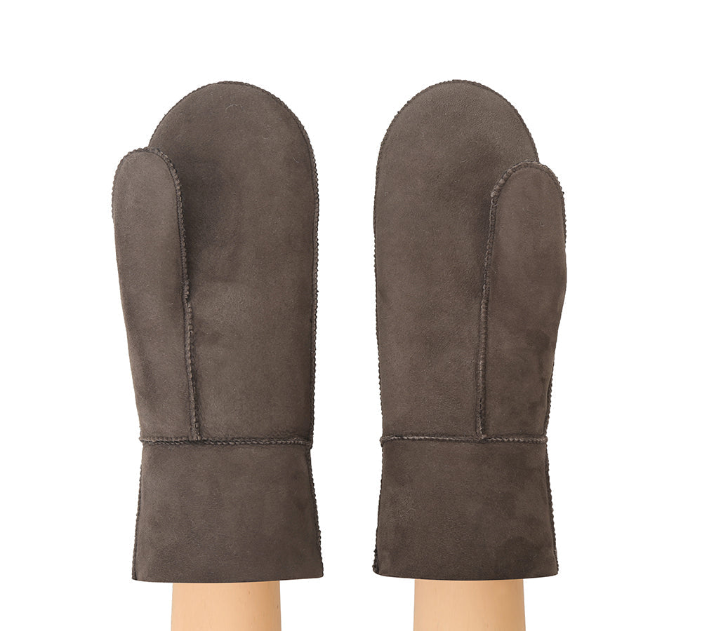 Fluffy Sheepskin Wool Mittens