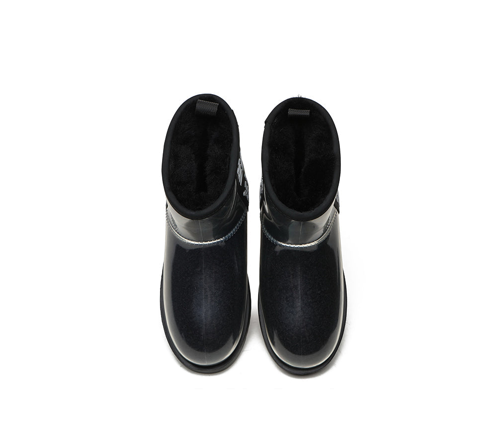 Clear Waterproof and Shearling Classic Boots