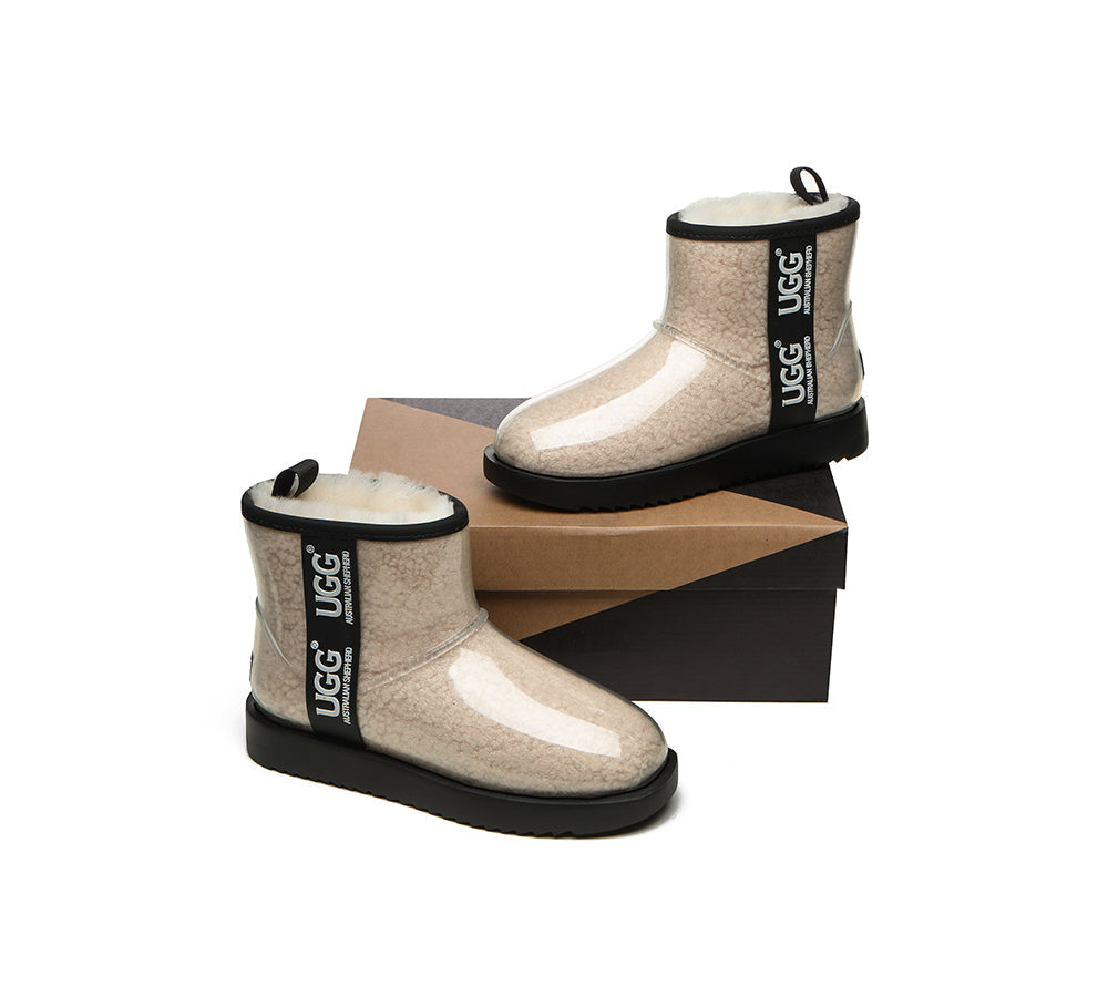 Clear Waterproof and Shearling Classic Boots
