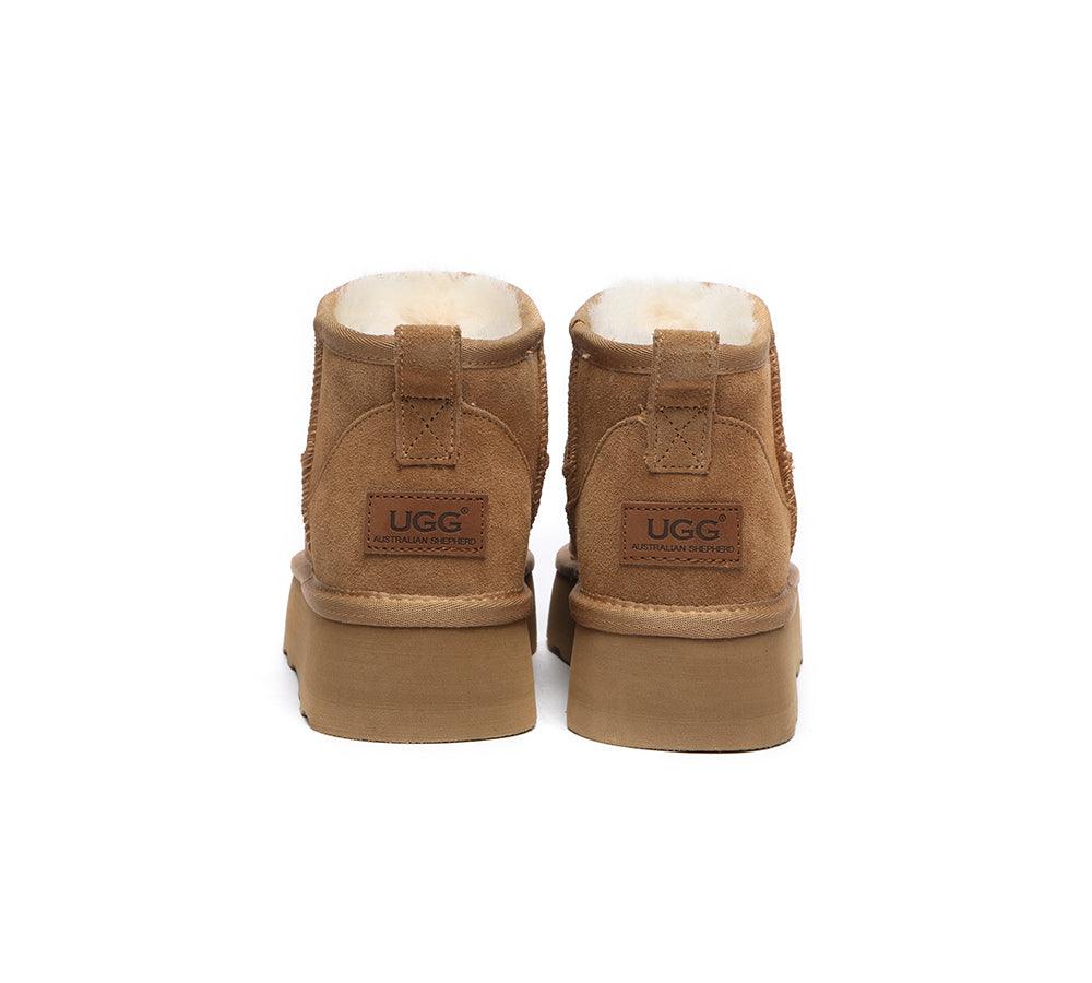 Ugg Mini Platform Boots Thick Bottom Ronnie - Huakoa