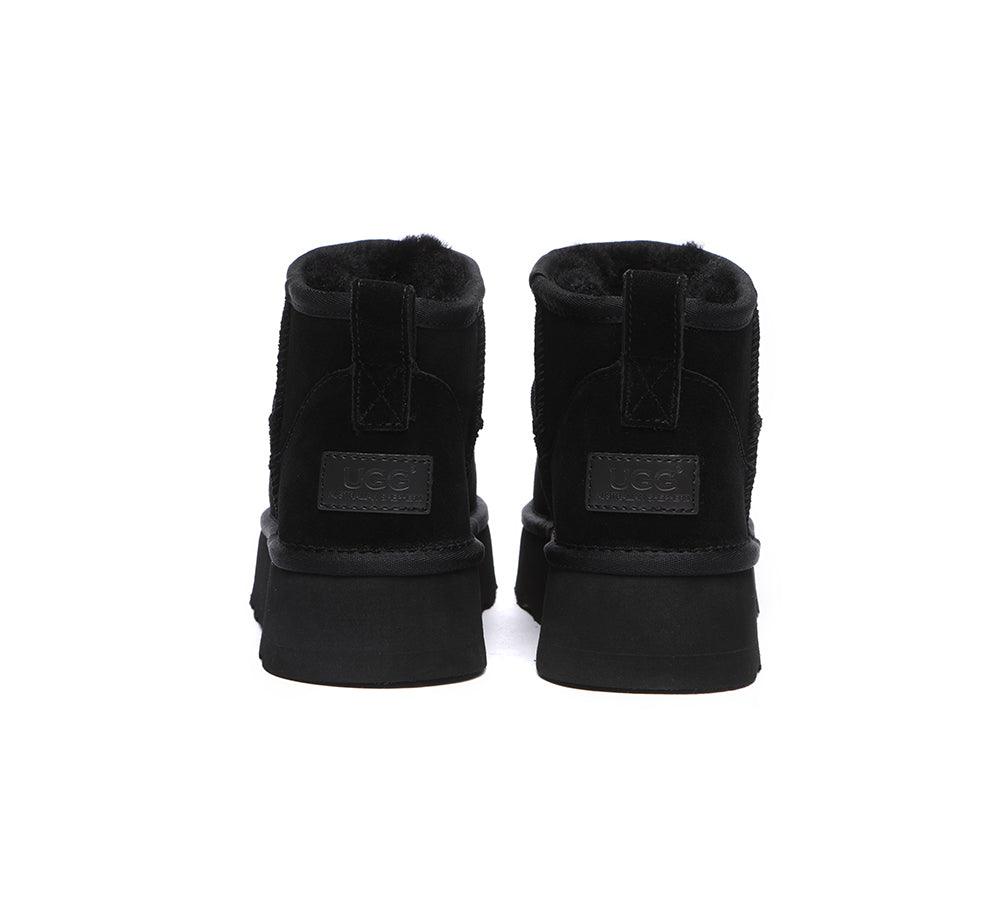 Ugg Mini Platform Boots Thick Bottom Ronnie - Huakoa