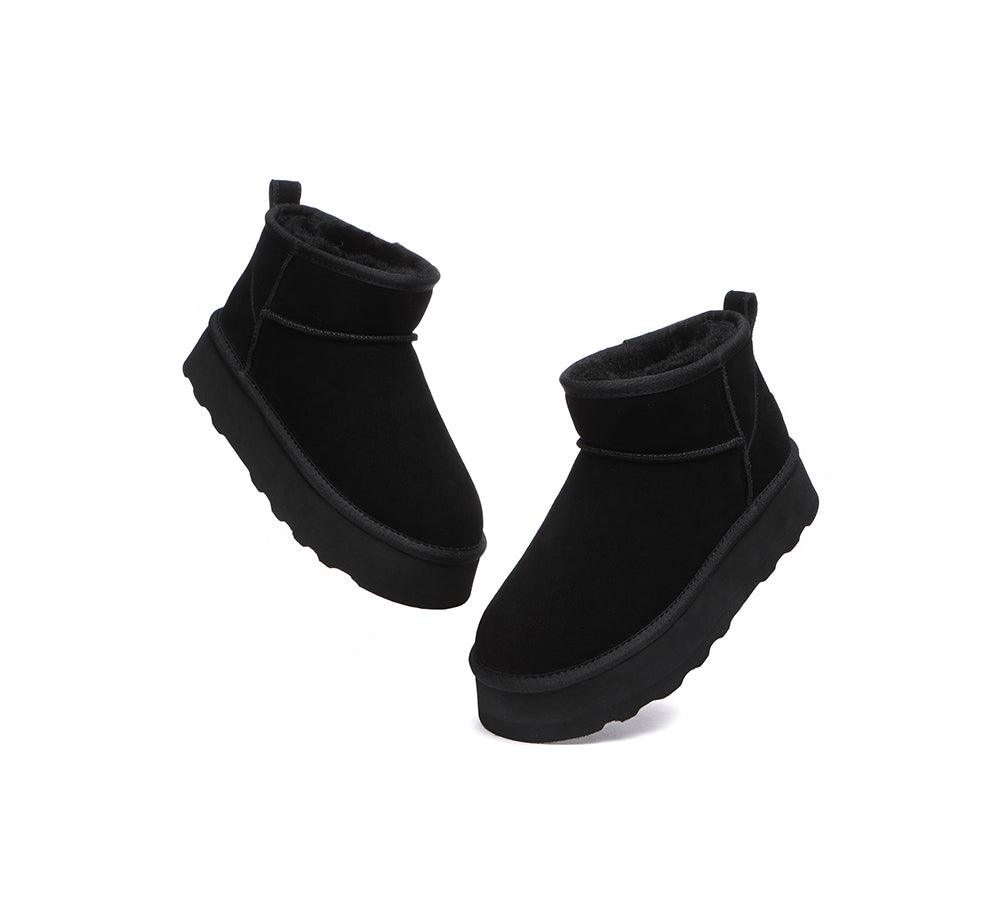 Ugg Mini Platform Boots Thick Bottom Ronnie - Huakoa