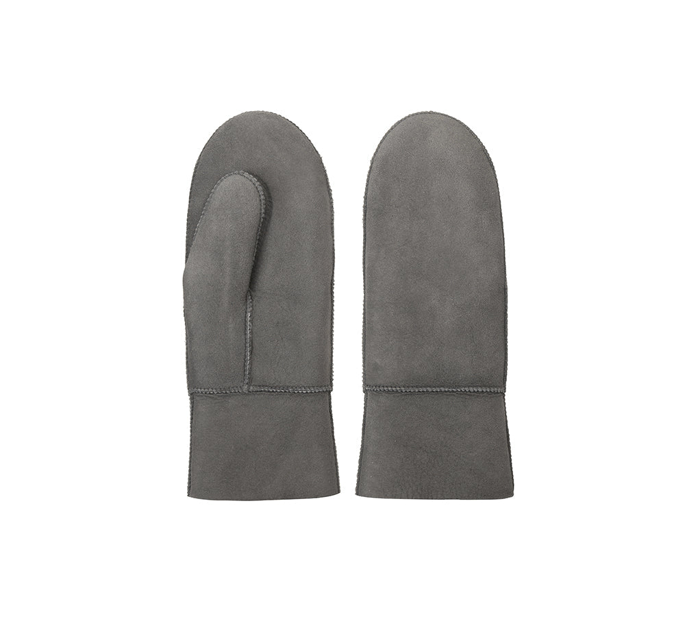Fluffy Sheepskin Wool Mittens